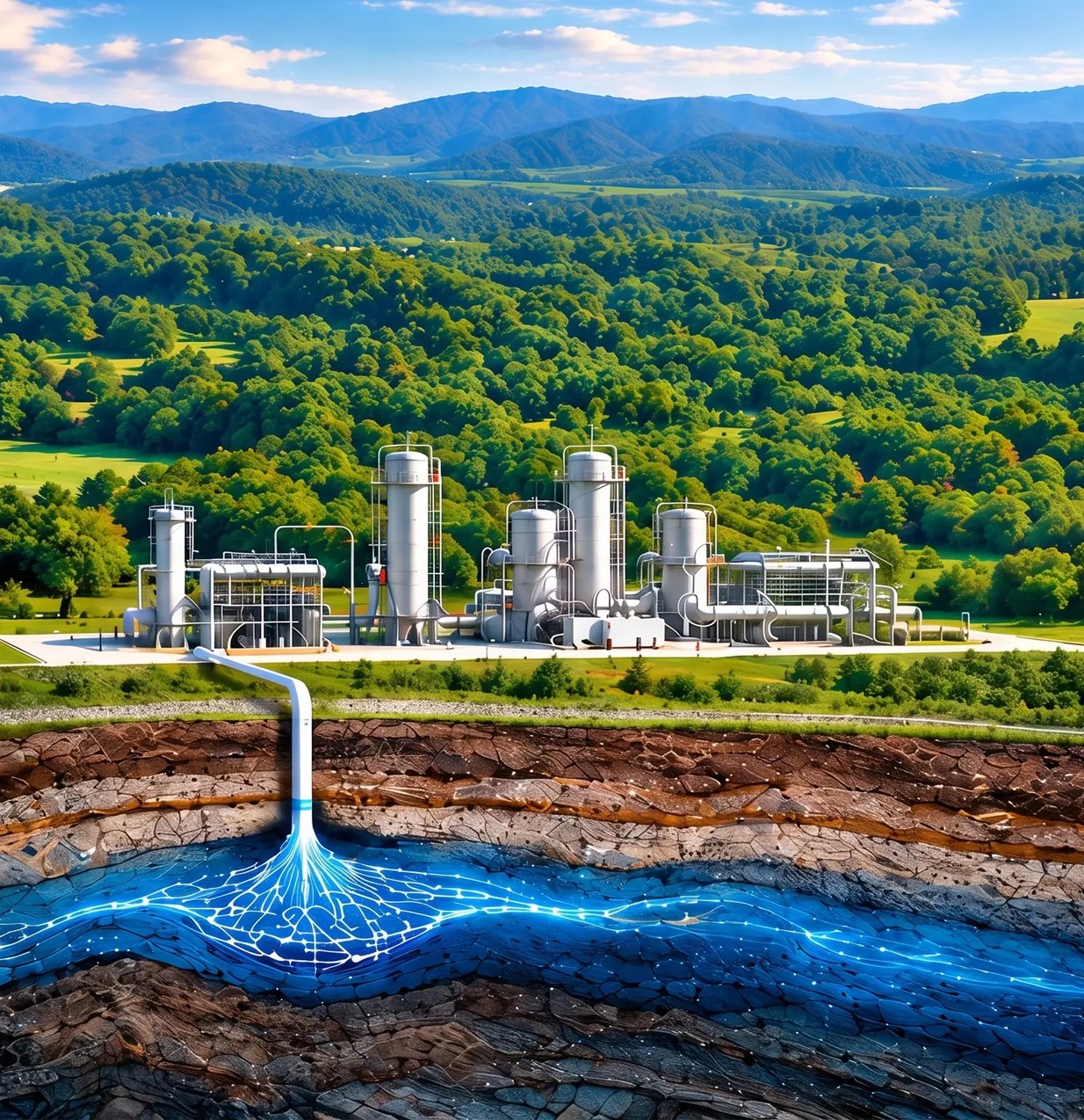 NexGen Carbon Solutions 3D CCUS Facility Cutaway